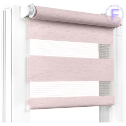 Ролети на вікна  День-ніч фактурні FIREL Кремово-рожевий