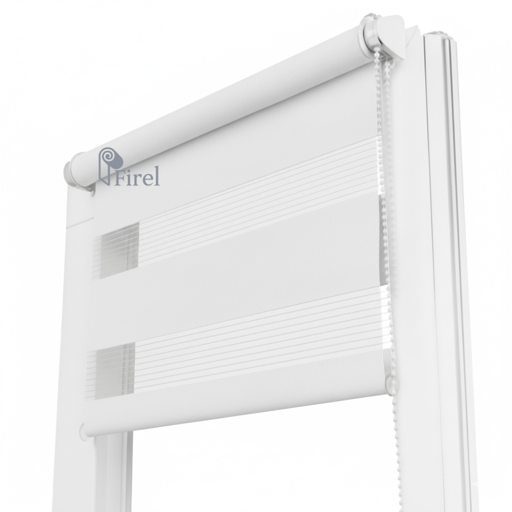 Ролети на вікна  День-ніч  FIREL Білий