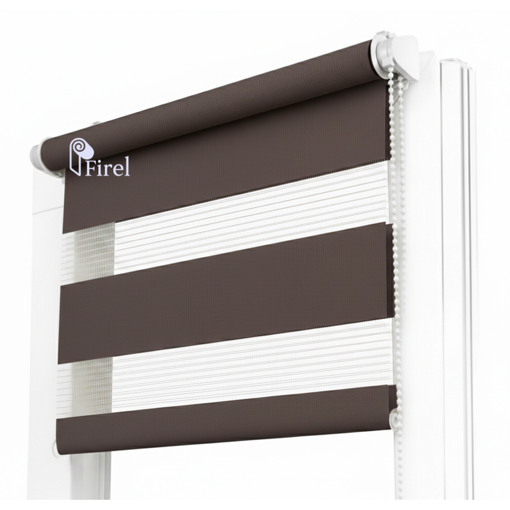 Ролети на вікна  День-ніч  FIREL Темно-коричневий