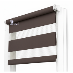 Ролети на вікна  День-ніч  FIREL Темно-коричневий
