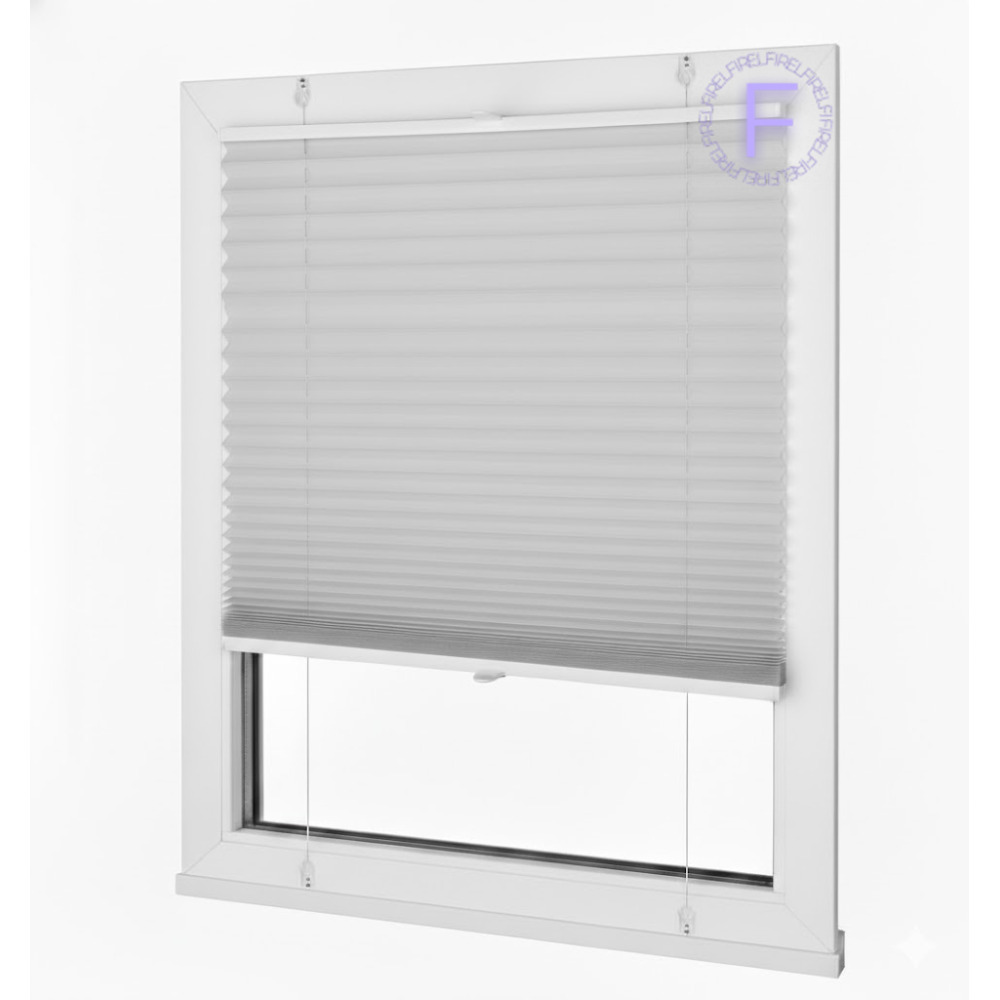 Плиссе тканевые жалюзи Светло-серый