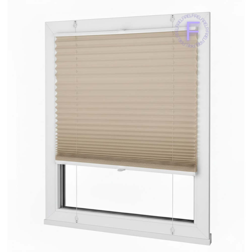 Плісе тканинні жалюзі Латте