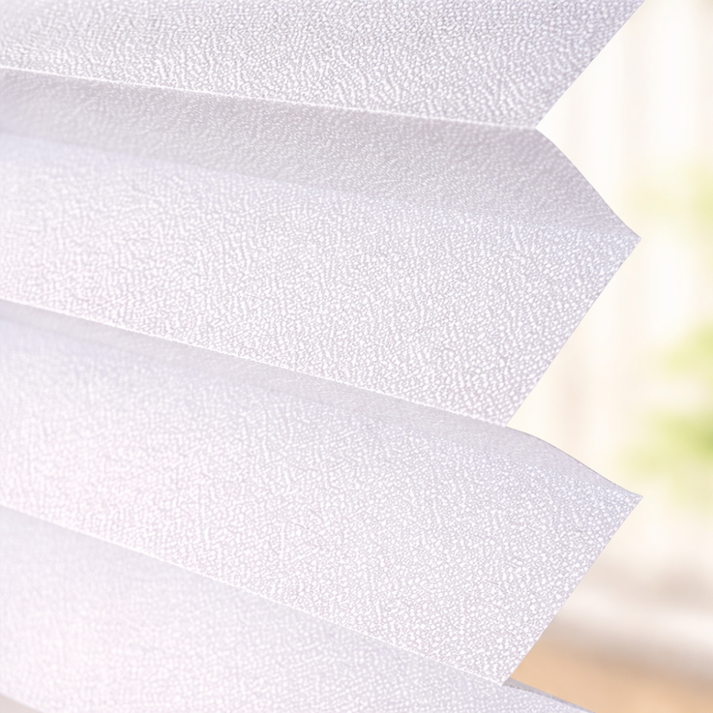 Плиссе тканевые жалюзи Белый